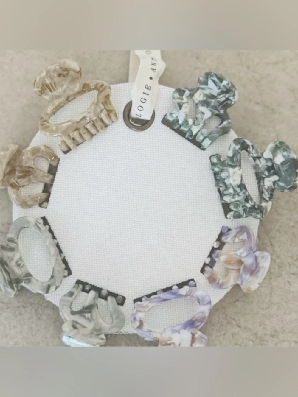 Anthropologie Mini Claw Hair Clip Set
